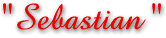 "Sebastian"